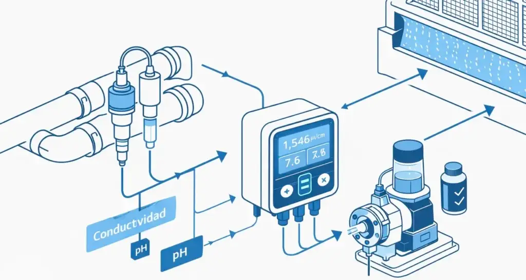 torres de enfriamiento automatización